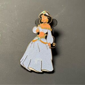 Princess Jasmine Sparkling Dress Vintage Retired Disney Enamel Trading Pin
